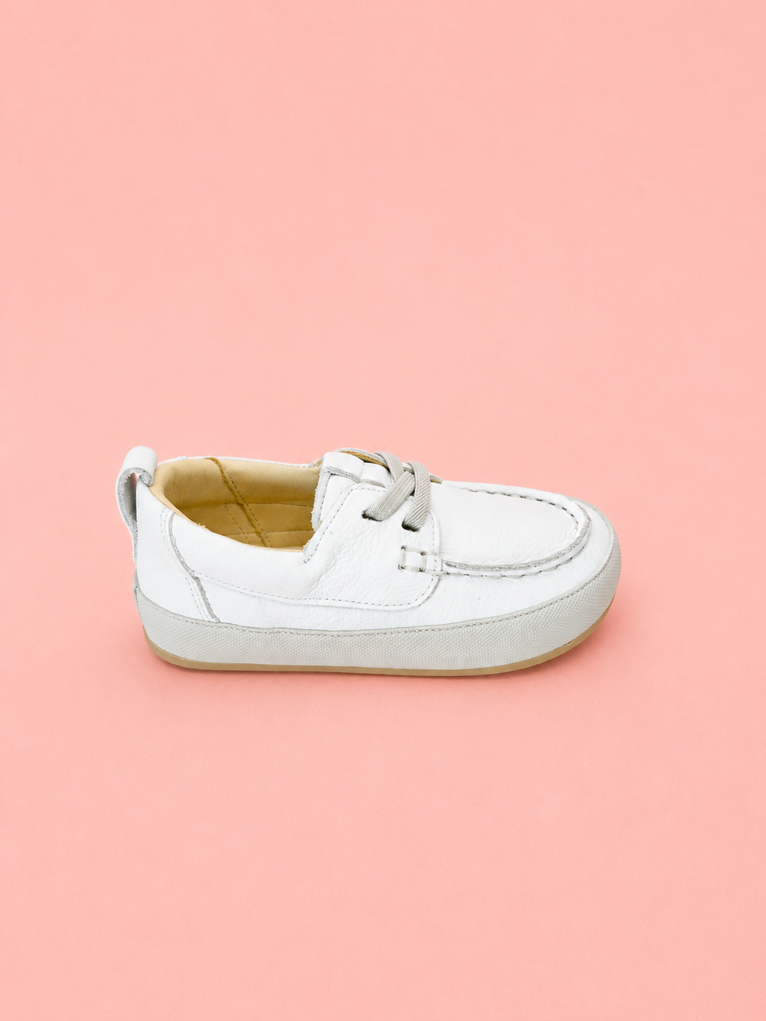 Mocassim Infantil Luquinha em Couro – Off White - Imagem 3