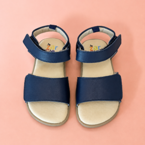 Sandália Infantil Luan em Couro – Azul Marinho