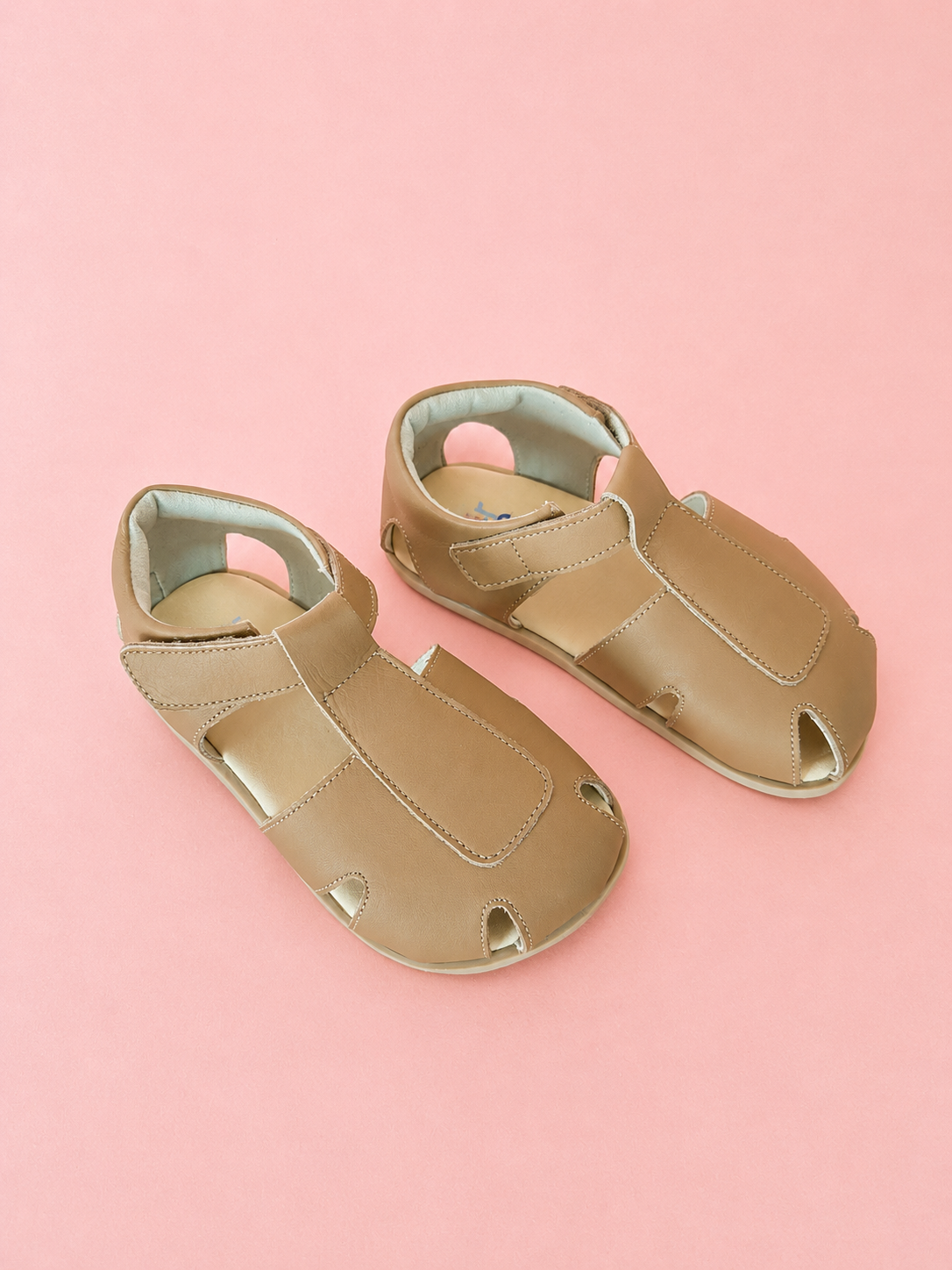 Sandália Infantil Leo em Couro – Cappuccino - Imagem 2