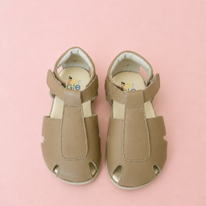 Sandália Infantil Leo em Couro – Cappuccino