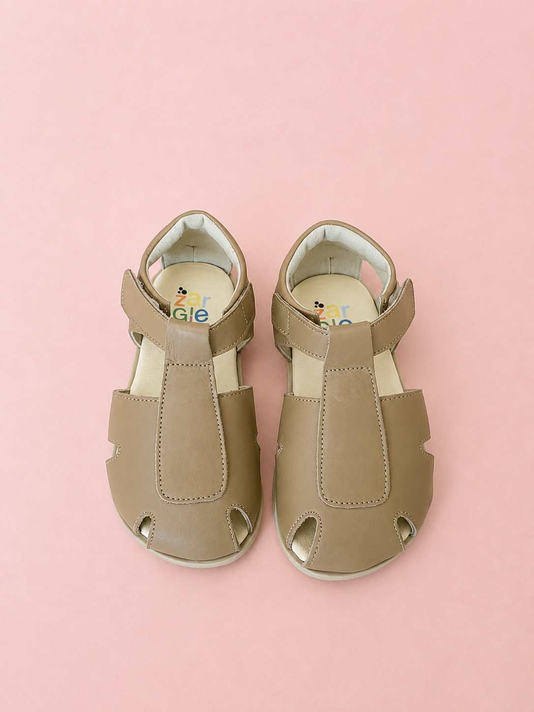 Sandália Infantil Leo em Couro – Cappuccino
