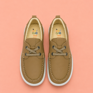 Mocassim Infantil Luca em Couro – Cappuccino