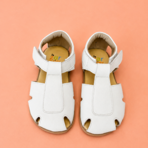 Sandália Infantil Leo em Couro – Branco