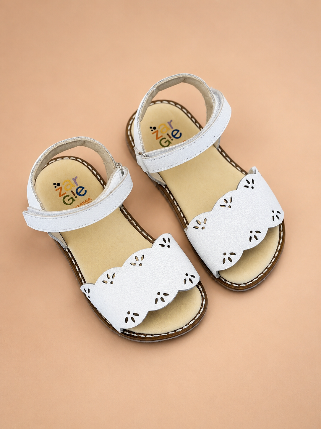 Sandália Infantil Serena em Couro – Branca - Imagem 3