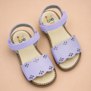 Sandália Infantil Serena em Couro – Rosa Claro