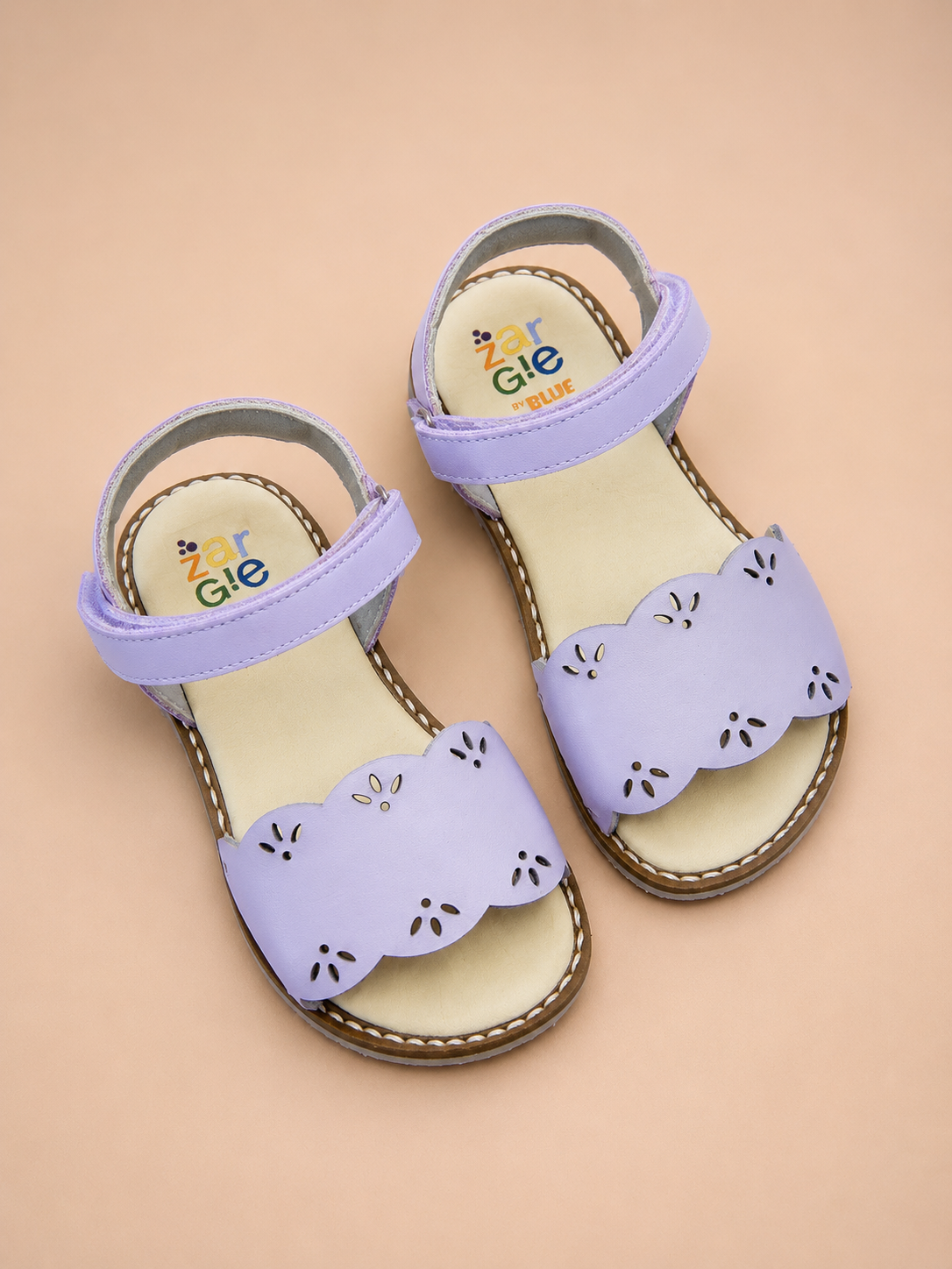 Sandália Infantil Serena em Couro – Rosa Claro